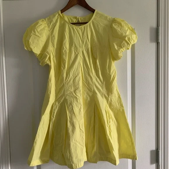 Maeve butter Yellow Puff Sleeve Dress - Picture 1 of 9